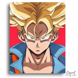 Dragon Ball Z: Goku Blue Thunder – Anime Paint By Numbers Kit (Copy)