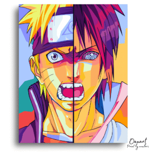 Naruto Shippuden: Sasuke Naruto - Anime Paint By Numbers Kit