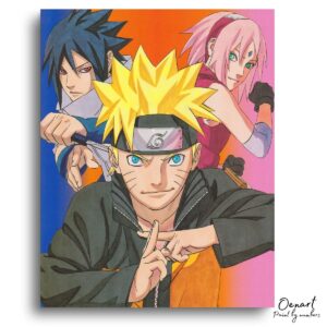 Naruto Shippuden: Team Seven - Anime Paint By Numbers Kit