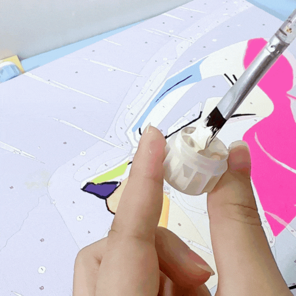 Paint color by color, section by section