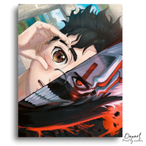 Dandadan: Okarun Dual Form – Anime Paint By Numbers Kit