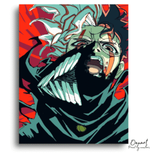Dandadan: Okarun Transformation Rage – Anime Paint By Numbers Kit