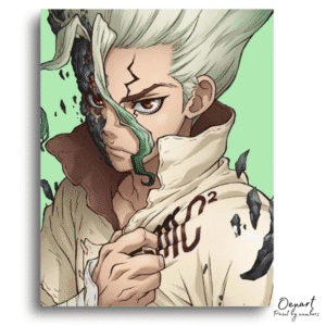 Dandadan: Senku Ishigami Transformation – Anime Paint By Numbers Kit