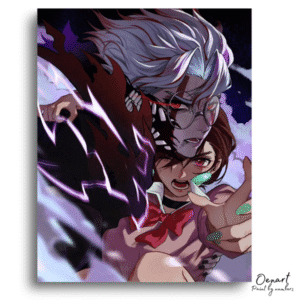 Dandadan: Dark Power Duo – Anime Paint By Numbers Kit