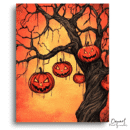 Haunted Pumpkin Tree – Paint By Numbers Kit