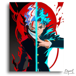 Dandadan: Okarun Split Form – Anime Paint By Numbers Kit