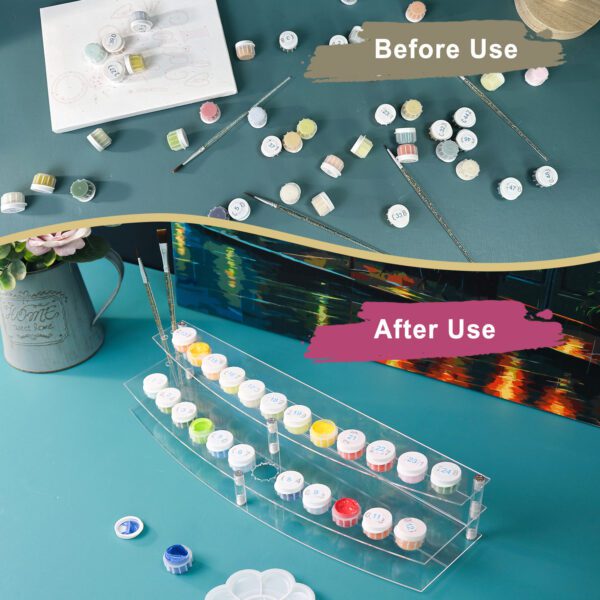 3-Tier Acrylic Paint Pot Holder | Oenart™ - Image 4