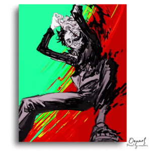 Dandadan: Okarun Chaotic Form – Anime Paint By Numbers Kit