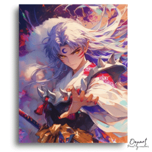 Inuyasha: Sesshomaru’s Power Surge – Anime Paint By Numbers Kit