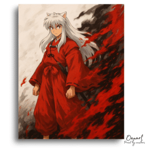 Inuyasha: Crimson Resolve – Anime Paint By Numbers Kit