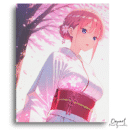 The Quintessential Quintuplets: Sakura Kimono Beauty – Anime Paint By Numbers Kit