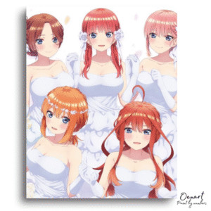 The Quintessential Quintuplets: Wedding Day Elegance – Anime Paint By Numbers Kit