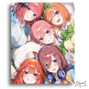 The Quintessential Quintuplets: Nakano Sisters – Anime Paint By Numbers Kit