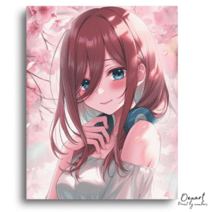The Quintessential Quintuplets: Miku Nakano Blossom – Anime Paint By Numbers Kit