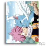 Fairy Tail: Natsu & Happy Chaos – Anime Paint By Numbers Kit