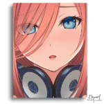 The Quintessential Quintuplets: Miku Nakano Close-Up – Anime Paint By Numbers Kit