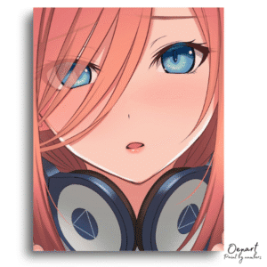 The Quintessential Quintuplets: Miku Nakano Close-Up – Anime Paint By Numbers Kit