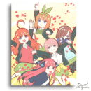 The Quintessential Quintuplets: Nakano Sisters Celebration – Anime Paint By Numbers Kit