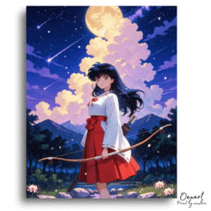 Inuyasha: Kikyo Under the Moonlight – Anime Paint By Numbers Kit
