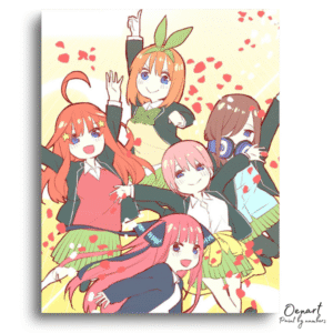 The Quintessential Quintuplets: Nakano Sisters Celebration – Anime Paint By Numbers Kit