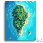 Tropical Island Paradise - Paint by Numbers Kit