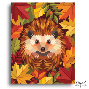 Autumn Hedgehog Haven - Paint by Numbers Kit