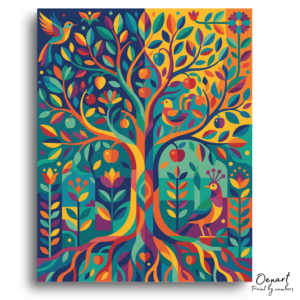 Vibrant Tree of Life - Paint by Numbers Kit